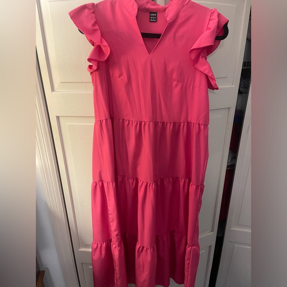 Pink Ruffled Dress